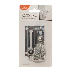 Taskmaster Chrome Plated Security Door Chain