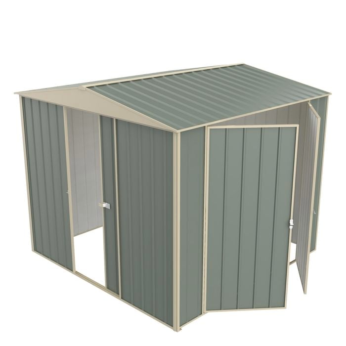 Build-a-Shed  2.3 x 2.3 x 2.3m Gable Double Hinged Side Door Shed - Green