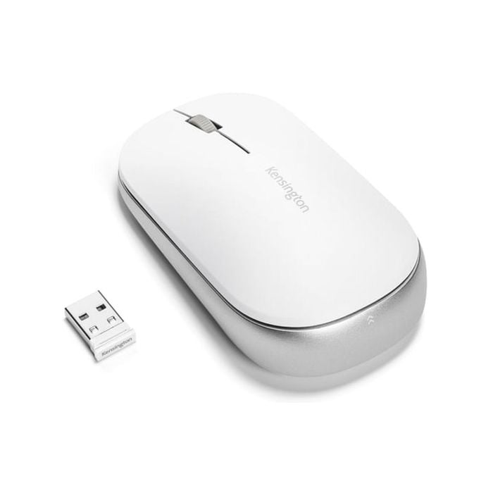 Kensington Suretrack Mouse Rf Wireless+bluetooth 2400 Dpi Ambidextrous - White [k75353ww]