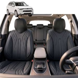 Australian Goose Front Seat Covers for Mitsubishi Outlander 2018 - 2021 (ZJ/ZK/ZL) - PU Leather, Black (2pc)