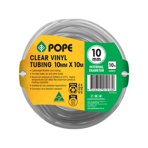 Pope 10mm x 10m Clear Vinyl Tubing