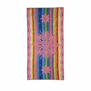 500gsm Reversible Cotton Velour Beach Towel 85 X 170 Cm Multi Colour Sunface