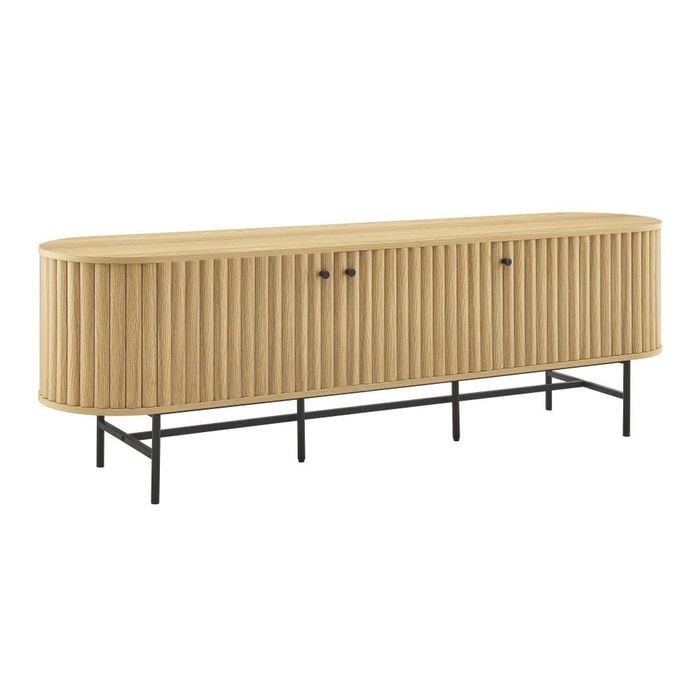 Mariella TV Entertainment Unit Lowline 4 Doors 180cm Oak