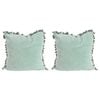 2PK LVD Cushion Velvet Tassels Frost Home/Lounge Decor 50cm Square