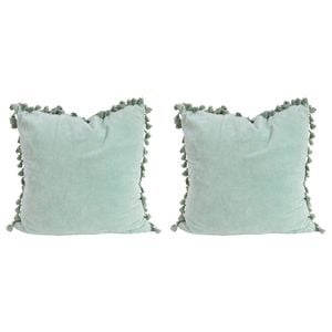 2PK LVD Cushion Velvet Tassels Frost Home/Lounge Decor 50cm Square