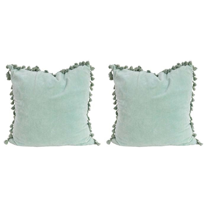 2PK LVD Cushion Velvet Tassels Frost Home/Lounge Decor 50cm Square