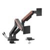 Brateck Ldt81n-c024uc Dual Monitor Arm 17–35" Usb-a/c - Black