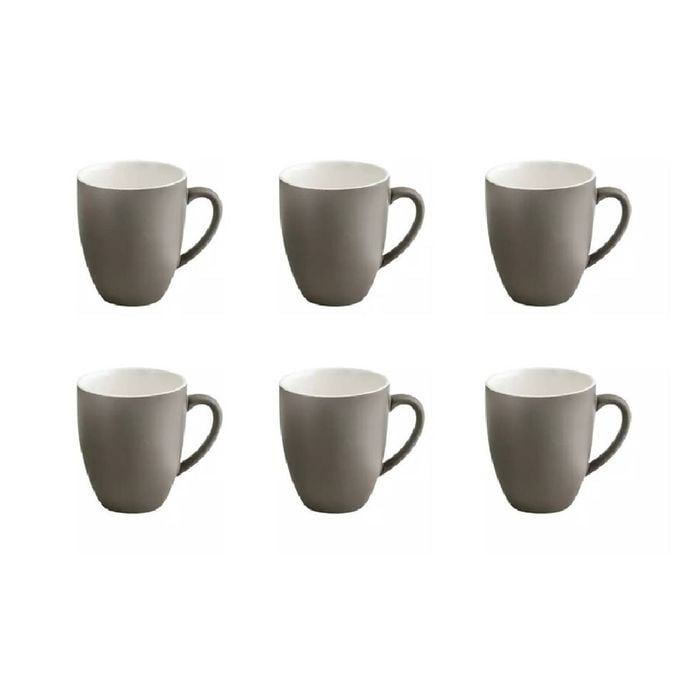 Trenton Bevande Coffee Mug 400ml Set 6 - Slate Grey