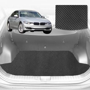 6D Diamond Car Boot Mat for BMW 3 Series Sedan/Touring (E90 E91)2005-2012-Cargo Mat-Black-Outback GT