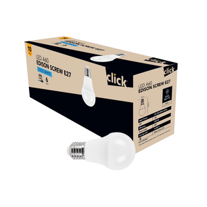 Click A60 ES LED 470lm Cool White 6W Globe - 10 Pack