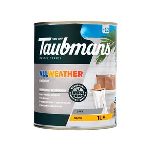 Taubmans 1L Dark Gloss All Weather Exterior Paint