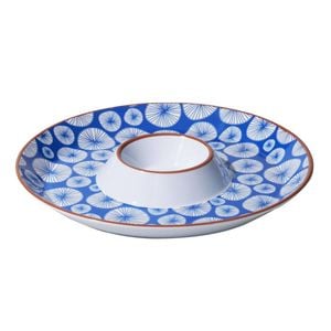 Avanti Round Sharing Plate With Sauce Bowl