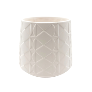 Northcote Pottery 17 x 16.8cm Cassie Egg White Ceramic Indoor Pot
