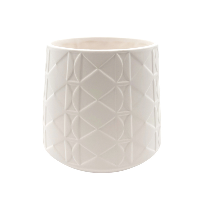 Northcote Pottery 17 x 16.8cm Cassie Egg White Ceramic Indoor Pot
