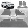 6D Diamond Car Floor Mats for Land Rover Range Rover Evoque 2010-2018-Full Set-Grey-Outback GT