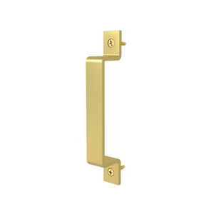 Rolltrak Brushed Brass Square Barn Door Raised Handle 