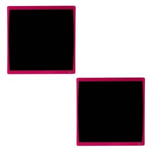 2pk Quartet Basics Chalkboard 350x350mm Memo Notes Learning Board Pink