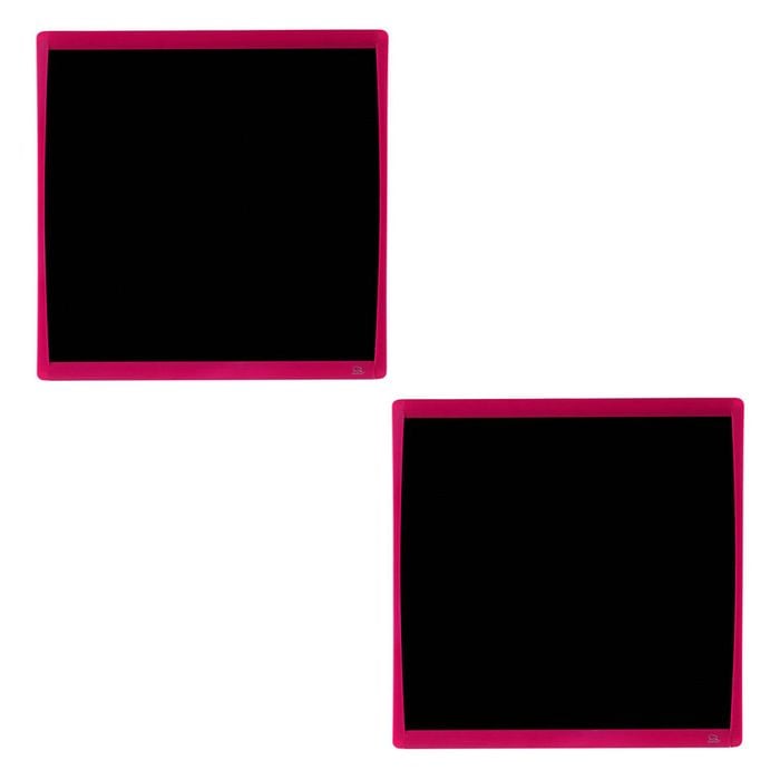 2pk Quartet Basics Chalkboard 350x350mm Memo Notes Learning Board Pink