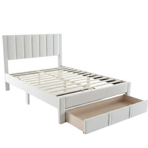 Manolo Bed Frame With Drawer - Double