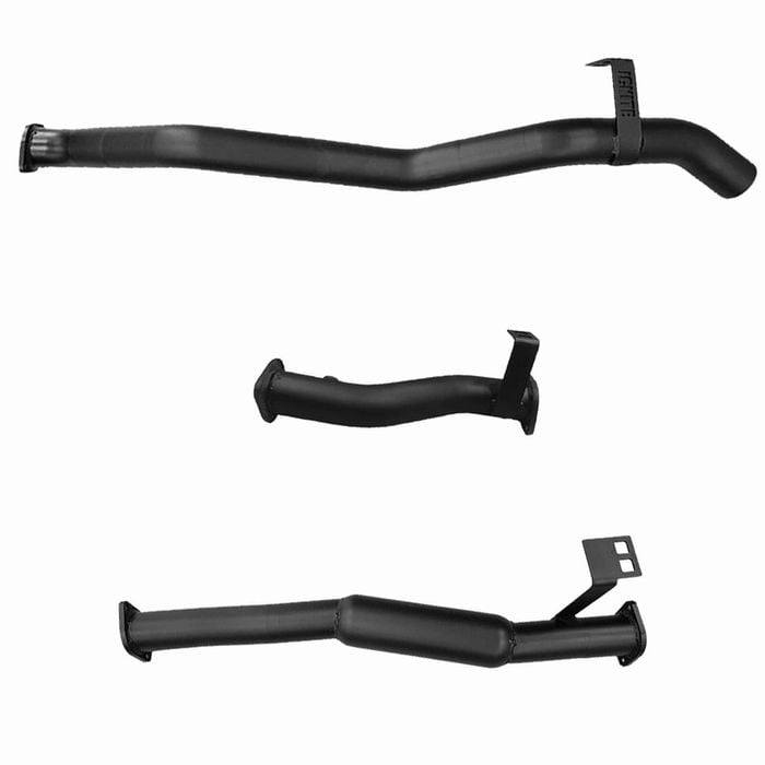 Ignite Exhausts Dpf Back For Toyota Landcruiser 76 Series V8 Wagon 3" With Hotdog Black Aluminised Steel