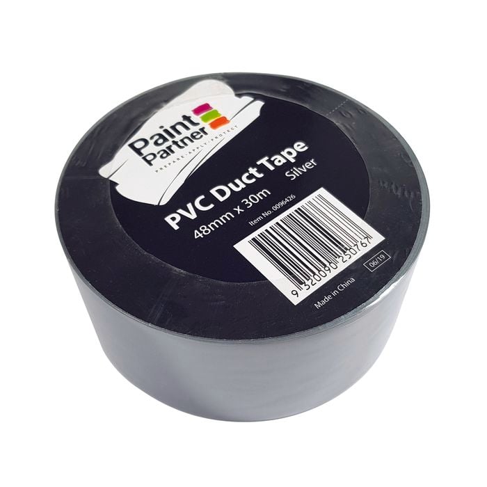 Paint Partner 48mm x 30m Silver PVC Duct Tape