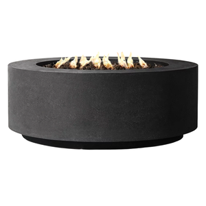 Mimosa 60cm Black Faux Concrete Fire Pit