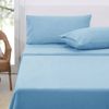 Bloomington Polar Fleece Sheet Set King 36cm Wall with King Pillowcases Sky