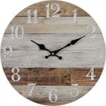 LVD Round MDF 34cm Wall Clock Weather Boards Small