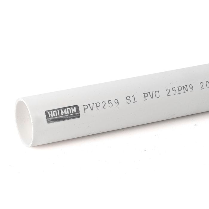 Holman 25mm x 6m Class 9 PVC Pressure Pipe