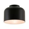 Mercator Webster 20cm Matt Black Metal Batten Fix