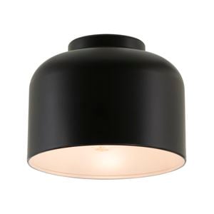 Mercator Webster 20cm Matt Black Metal Batten Fix