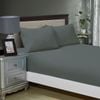 Fabric Fantastic 1000tc Ultra Soft Queen Size Bed Charcoal Fitted Sheet & 2 Pillowcases Set