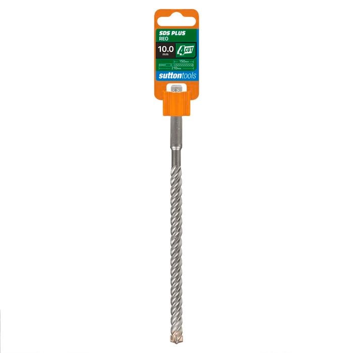Sutton Tools 10.0 x 210mm 4 Cut SDS Plus Masonry Drill Bit