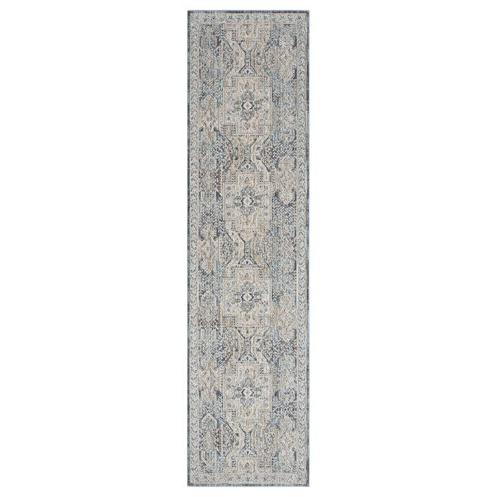 Aubre Contemporary Runner - Aubre Dark Charcoal 80 X 300 Cm
