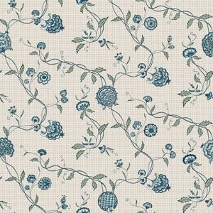 Wallpaper Trader Adelaide Wallpaper Roll 10.05m X 53cm, Blue