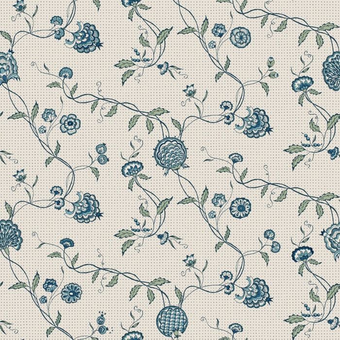 Wallpaper Trader Adelaide Wallpaper Roll 10.05m X 53cm, Blue