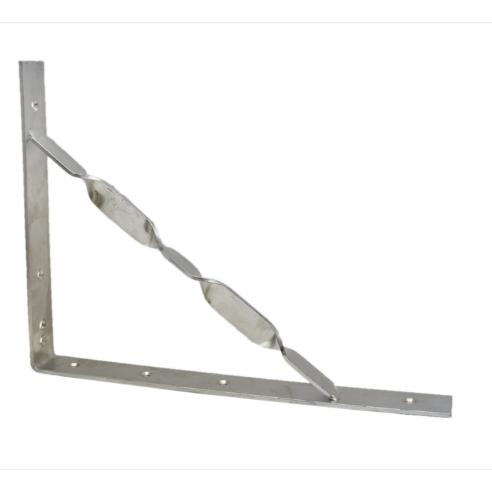 Carinya 400 x 300 x 40mm Zinc Heavy Duty Twisted Stay Bracket - Single