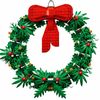 P&P Green Iconic Christmas 2-In-1 Wreath Big Bow Advent Calendar Decor