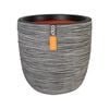 Capi 43 x 41cm Anthracite Rib Outdoor Plant Pot