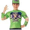 John Cena Halloween Costume for Adults – WWE Muscle Chest Top with Cap, Green Colour, 6 Years+