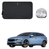 Front Windscreen Sun Shade for Volvo V60 2010 - 2018 Manual - Standard 150 x 85 cm - Black