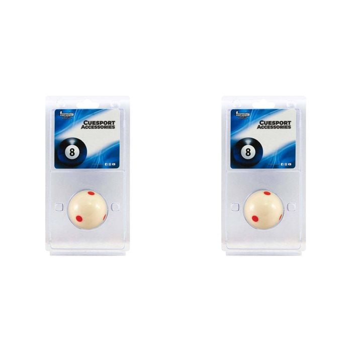 2PK Formula Sports Training 6 Spot Cue Ball 1 7/8" Blister - White