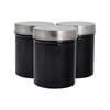 Harbour Housewares Round Metal Storage Canisters - 1L - Pack of 3