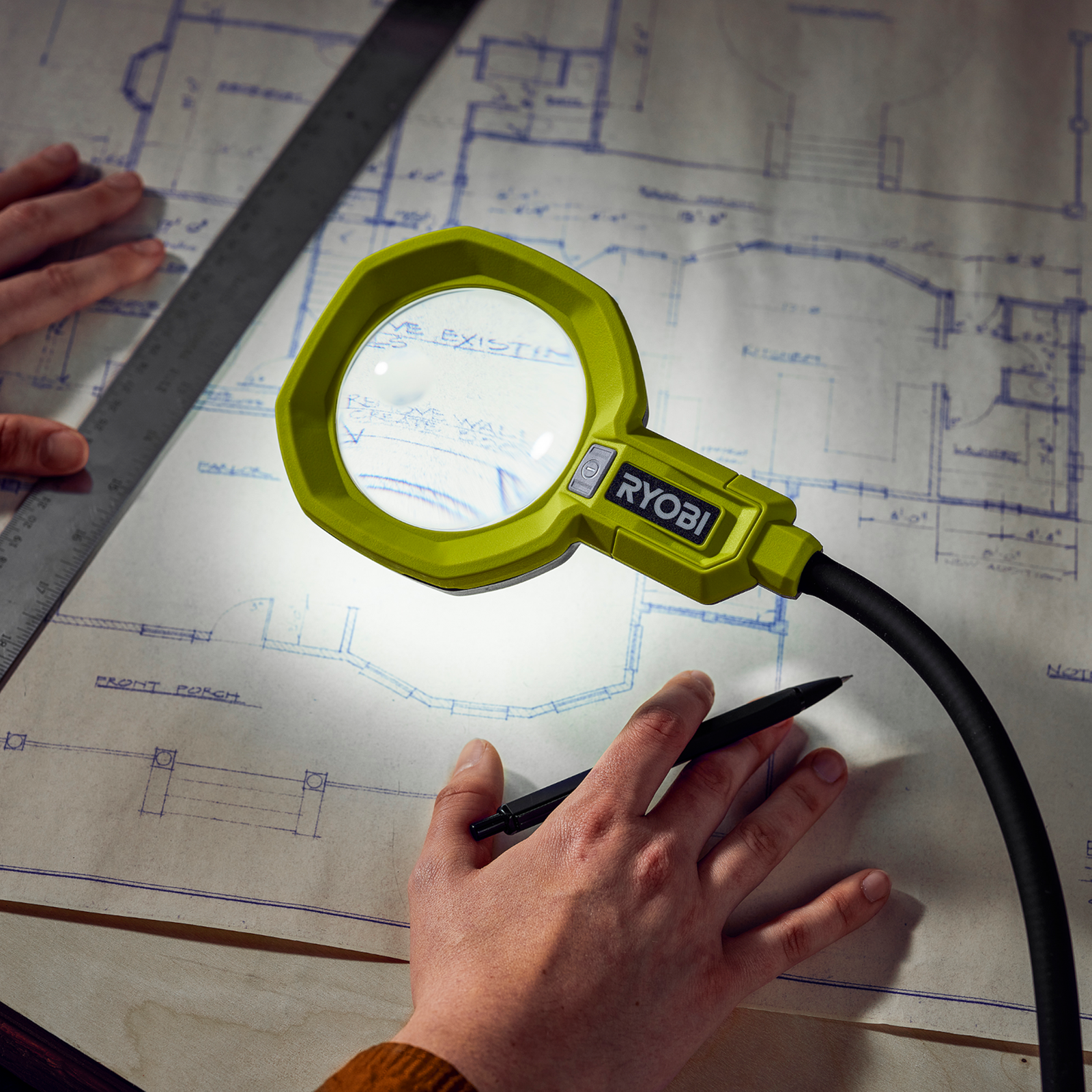 Ryobi 18V ONE Magnifying Clamp Light RML18 Tool Only Bunnings Australia