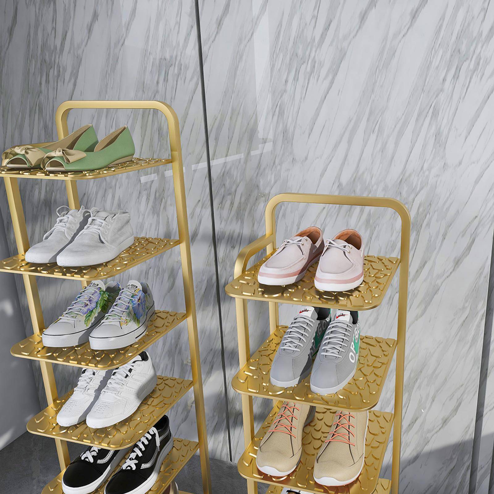 SOGA 6 Tier Gold Plated Metal Shoe Organizer Bunnings Australia