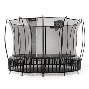 VULY Thunder 2 Pro Extra Large 16ft Springless Trampoline with Enclosure - Round Kids Trampolines Bundle With Basketball Hoop
