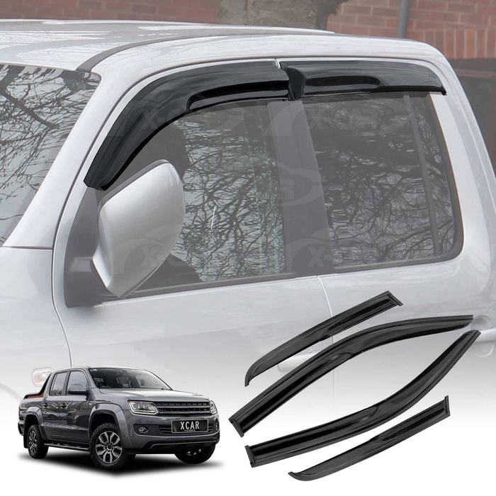 Premium Weathershields for Volkswagen Amarok 2009-2023 Dual Cab Weather Shields Visor