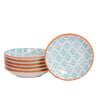 Nicola Spring Patterned Dipping Dishes - Small Bowls for Rice, Soy Sauce & Olive Oil, 10cm - Set of 6