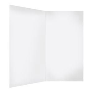 Stein 900 x 900 x 2000mm White 2-Sided Flat Wall Shower Liner 