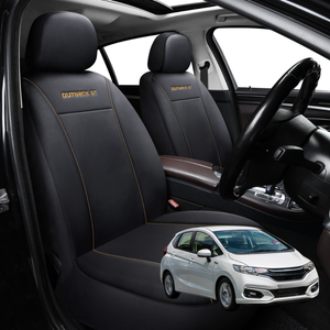 Car Seat Cover for Honda Jazz  2014 - 2021 (FIT GK/GH/GP) - Black-Front Only